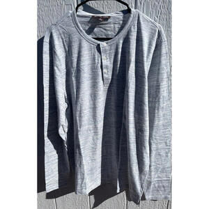 Michael Kors Blue heather Henley T-Shirt XXL NWT